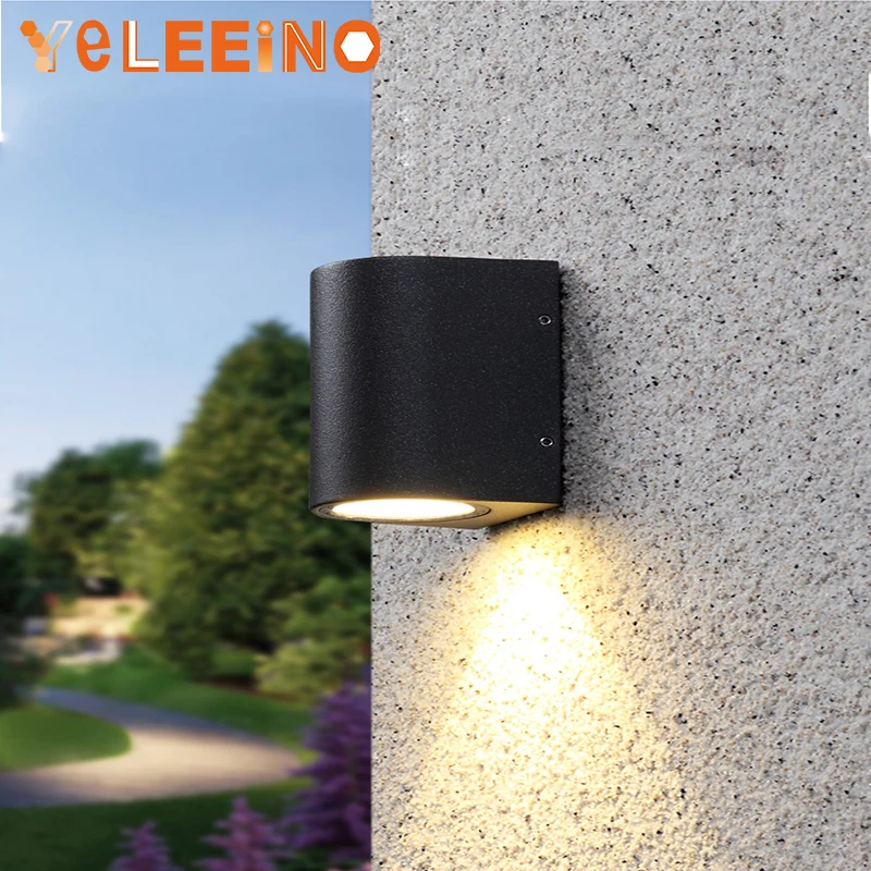 

IP65 Waterproof GU10 indoor outdoor Led wall lights up down Led Wall Lamp Surface Mounted Cube Garden Porch Light ZBW0004