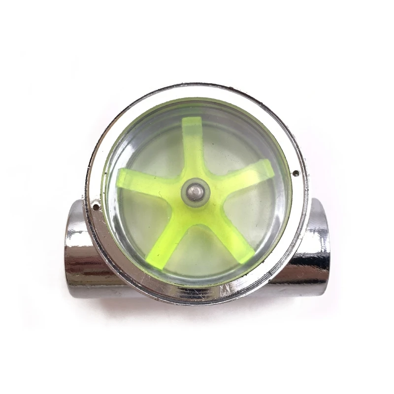 

Flow Meter Indicator G1/4" Thread Port Female to Female Flow Meter Indicator for PC Water Cooling 5 Impellers 12.9mm