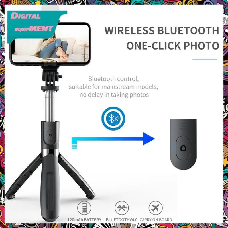 Складной штатив для лампы L02s, беспроводной штатив для селфи, вращение на 360 градусов