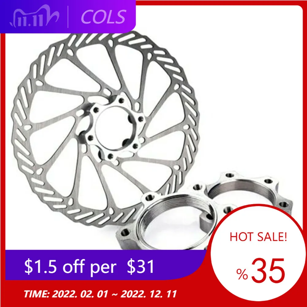 

2pcs 44mm Bike Disc Brake Rotor Flange Bicycle Threaded Hubs Disc Brake Rotor 6 Bolt Adapter Flange Cycling Accessories