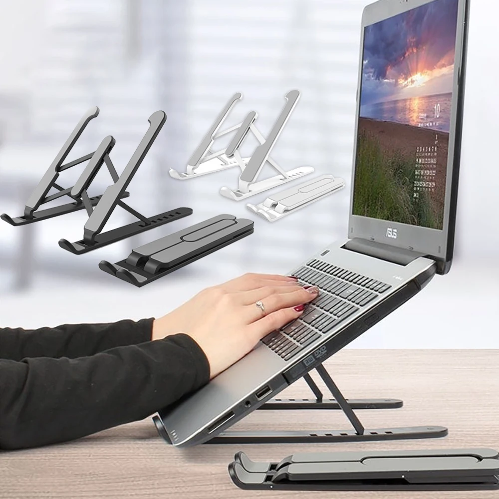 

Notebook Holder Laptop stand for MacBook pro Adjustable Desktop Tablet Accessories Bracket Foldable Computer Support Base