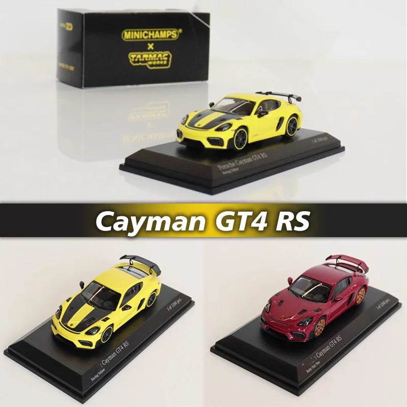 

MINICHAMPS TW In Stock 1:64 Cayman GT4 RS Exhibition HEC China Diecast Diorama Car Model Collection Miniature Carros Toys