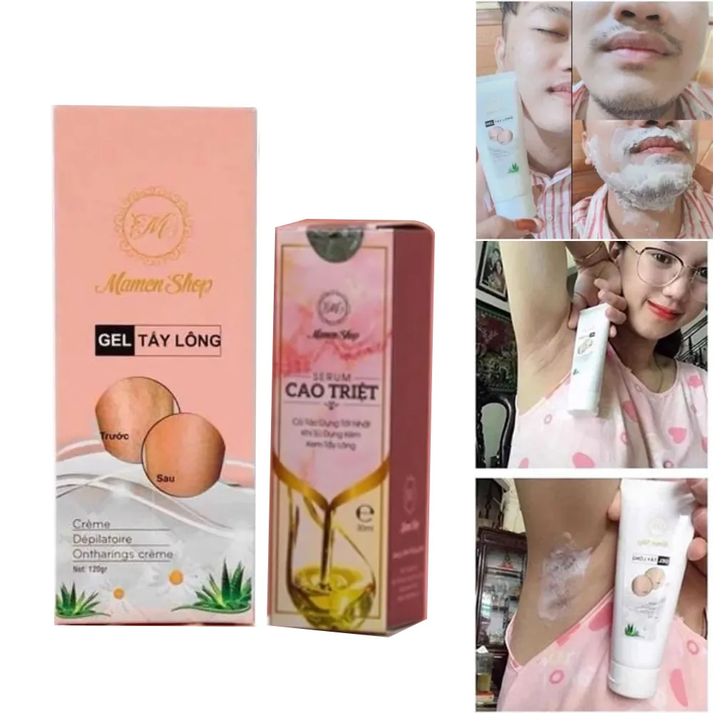 Kem Tay Long Tang сыворотка Cao Triet долгое безболезненное мягкое удаление волос для тела