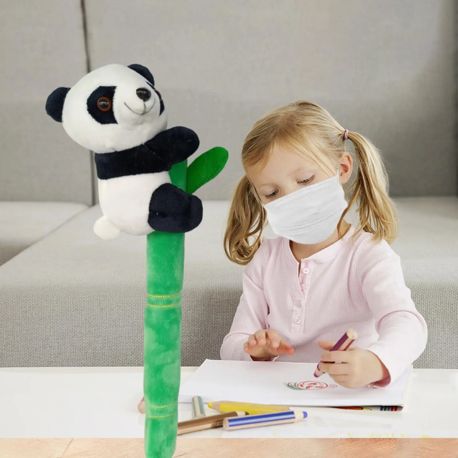 

Adorable Plush Toy Panda Ornaments Throw Pillow for Bedroom Study Livingroom