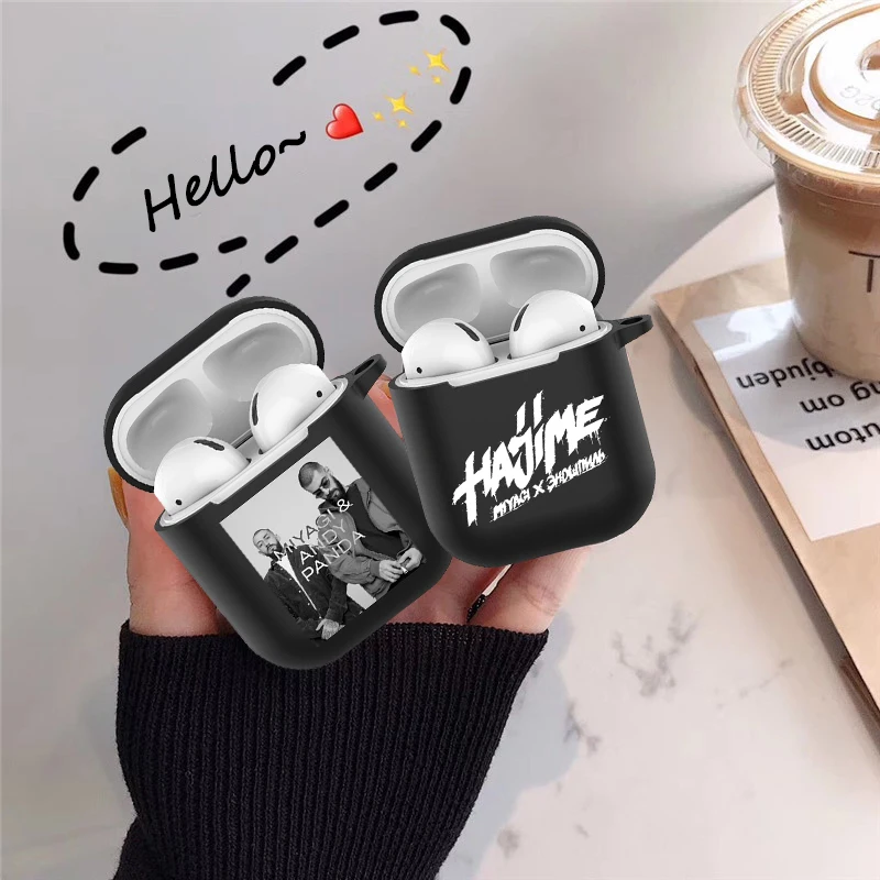 

Hajime MiyaGi Andy Panda frosted Case For Air Pods 1 2 Case Soft TPU Bluetooth Earphone Silicone Cases For Airpods pro Headphone