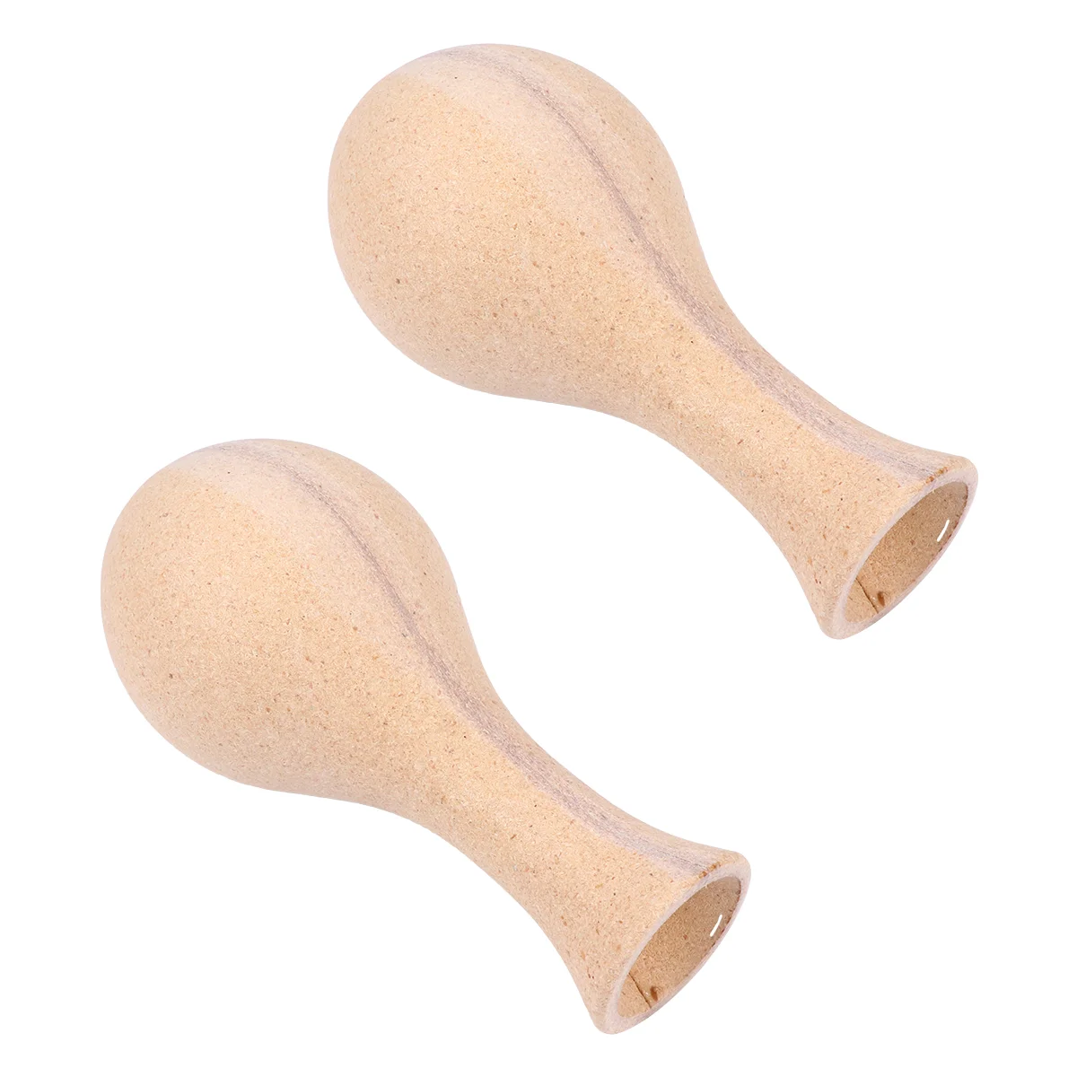 

2 Pcs Pot Plants Indoor Decorative Floral Vase Wedding Table Desktop Stand DIY Flower Unfinished Sawdust White Body Model