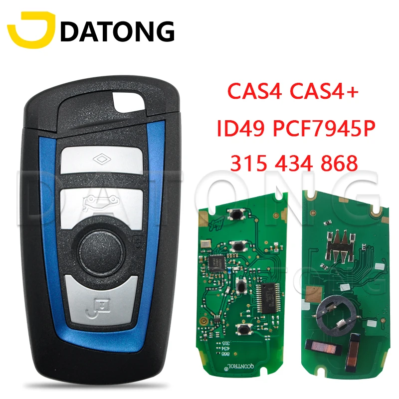 Datong World Car Remote Key For BMW F CAS4 CAS4+ F Syetem X Series 1 3 5 7 Series ID49 Chip 315Mhz 433Mhz 868Mhz Smart Key