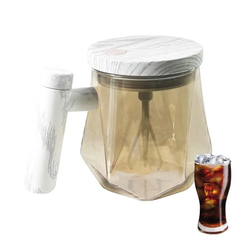 Automatic Self-Stirring Mug 400ml Glass Coffee Milk Mixing C