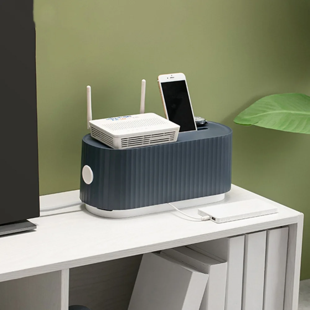 

Plastic Wire Storage Box Power Line Storage CasesJunction Box Cable Tidy Storage Box Household Necessities Living Room Supplies