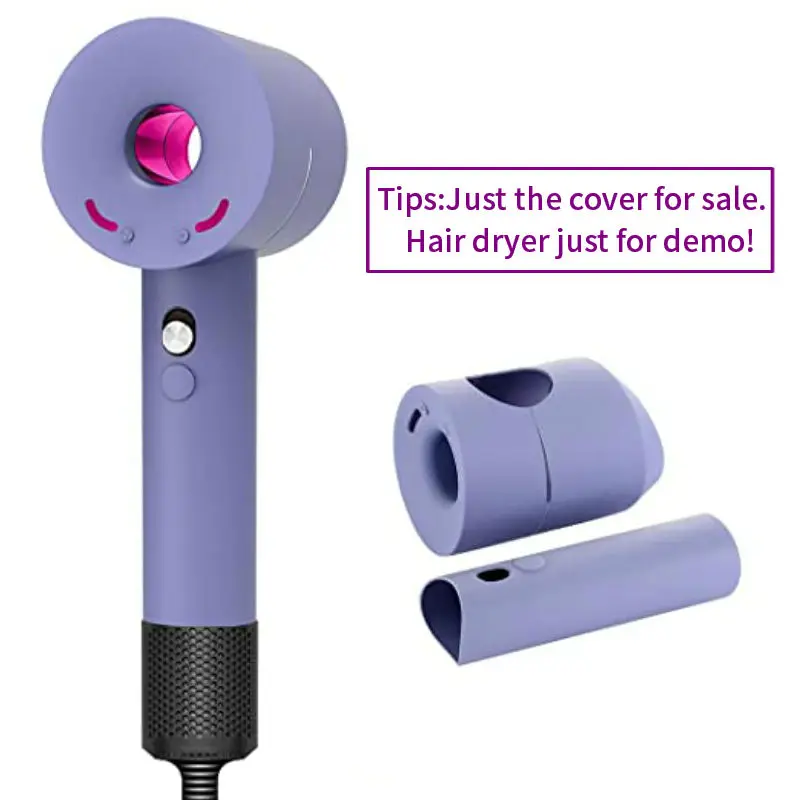 Silicone Case Cover for Dyson Hair Dryer Case Washable Anti-Scratch Dust Proof Travel Protective (Not hairdryer)