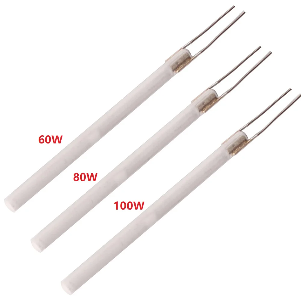 

1 Pc 220V 60/80/100W Adjustable Temperature Electric Ceramic Soldering Iron Core Heater For Replace Welding Tool Accessories