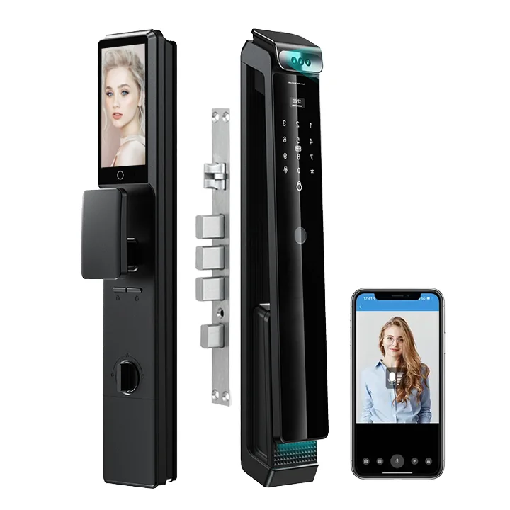 Фото Лидер продаж, электронный цифровой Tuya Ttlock Cerraduras Inteligentes Con Wi-Fi, отпечаток пальца, без ключа, открытый 3D умный замок для лица №1