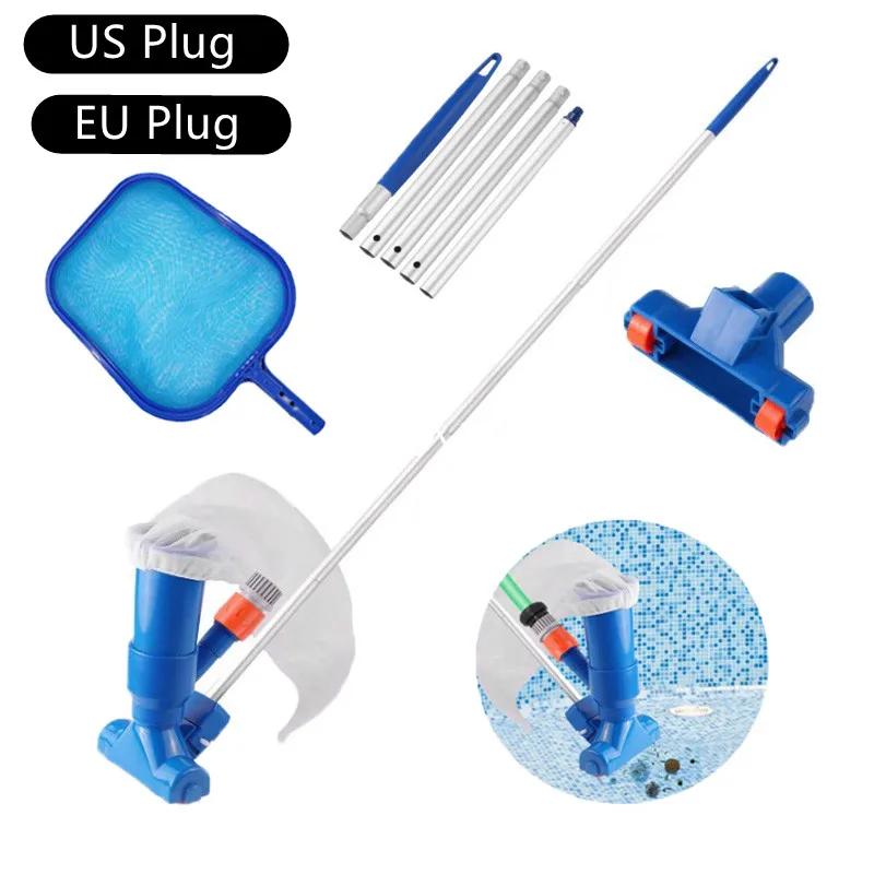 Pool Vacuum Cleaning Kit Clean Bottoms Net For Pool Filter Swimming Pool Vacuum Cleaner Set Cleaning Skimmer Pools Products Tool