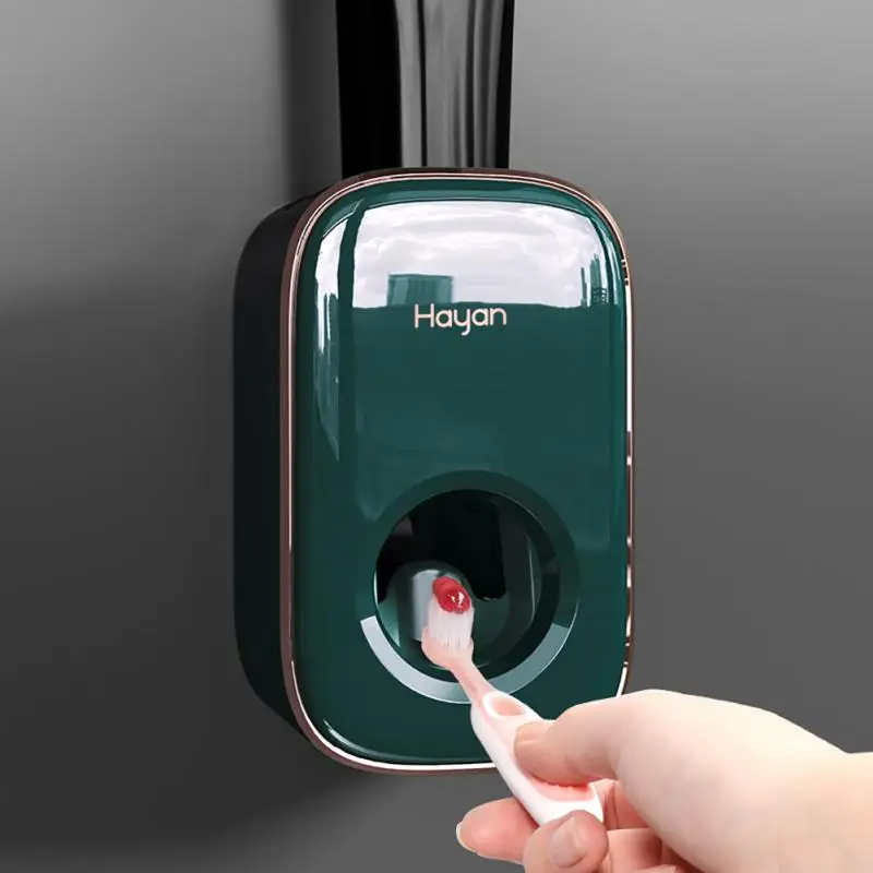 

Traceless Wall-mounted Automatic Toothpaste Squeezer Squeezing Toothpaste Rack Quantitative Labor-saving Toothpaste Shelf