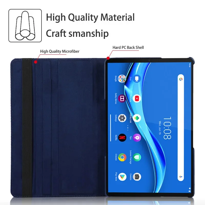 Фото Вращающийся чехол для Lenovo xiaoxin Pad 2022 10,6, чехол для планшета P11, J606FN L, чехол для P11 Plus, J607, J616, чехол для планшета с автоматическим пробуждением №3