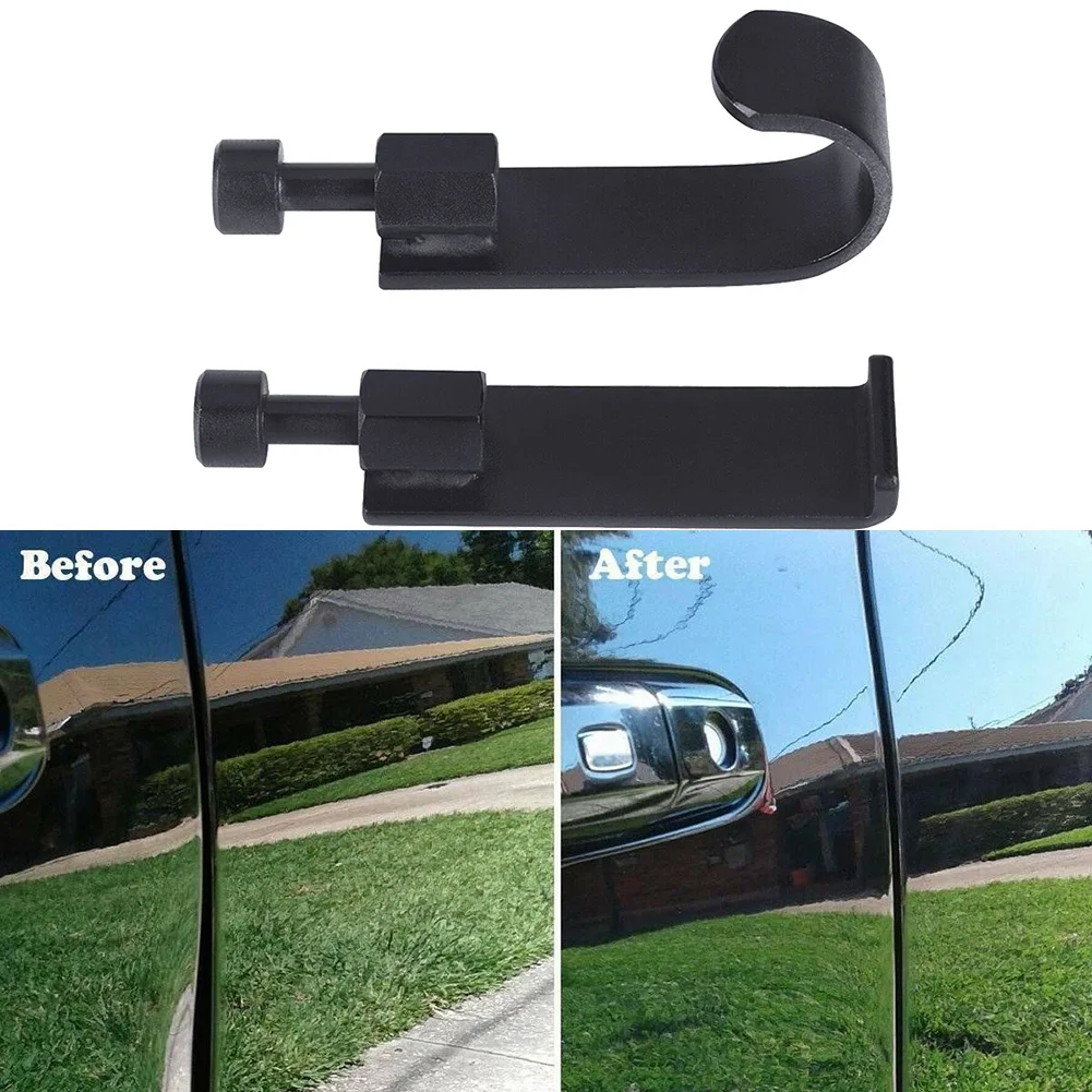 

Repair Tools Dent Removal Door Edge 90 Degree Hook 2Pcs Paintless Dent Removal Edge Reapiring Fender Lip Curved Hook