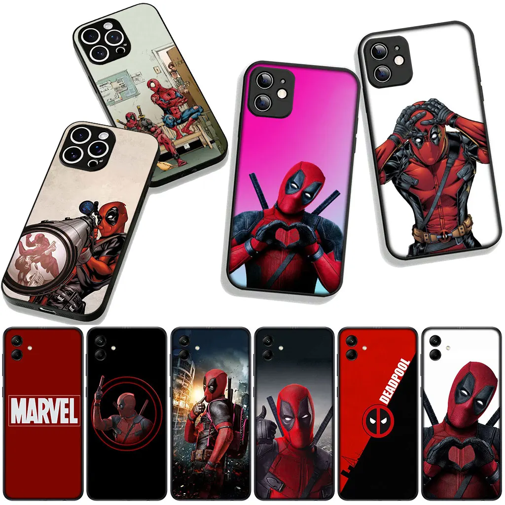 Чехол для телефона Marvel Deadpool Superhero Cover для Samsung Galaxy A36 A17 A26 A07 A35 A54 A53 A13 A33 A34 S8 S9 S20 S21 FE S10 Plus (art.: 3920d7bcbd145) - 3920d7bcbd145