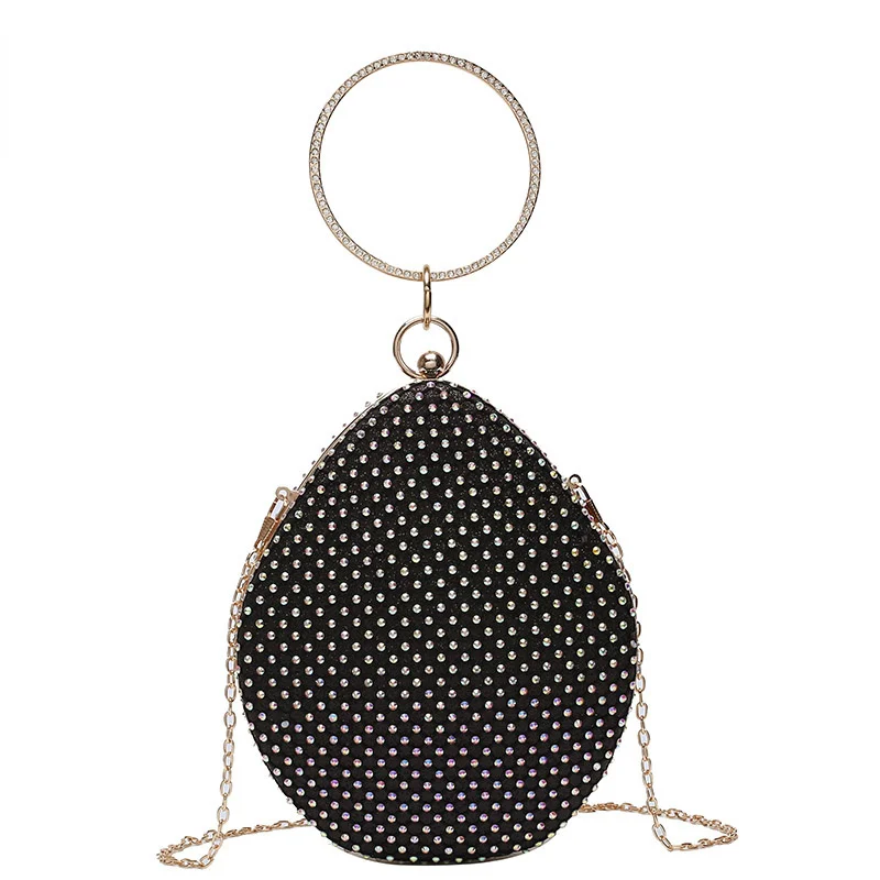 

Блестящая женская вечерняя сумка в европейском стиле, роскошные бриллиантовые винтажные сумки через плечо