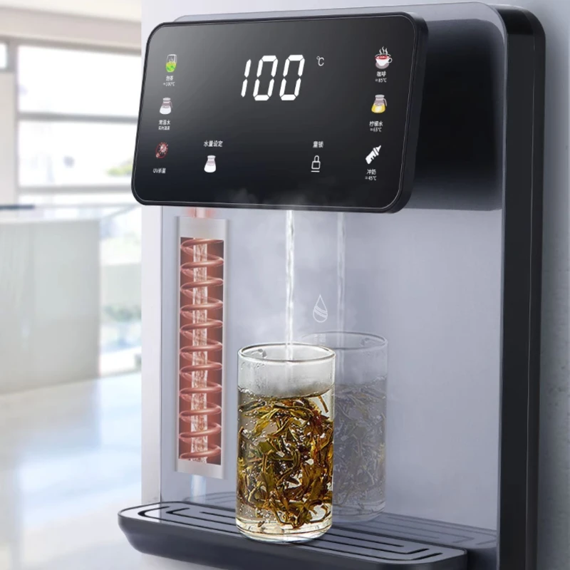 Быстронагревающийся настенный диспенсер для воды с цветным экраном и