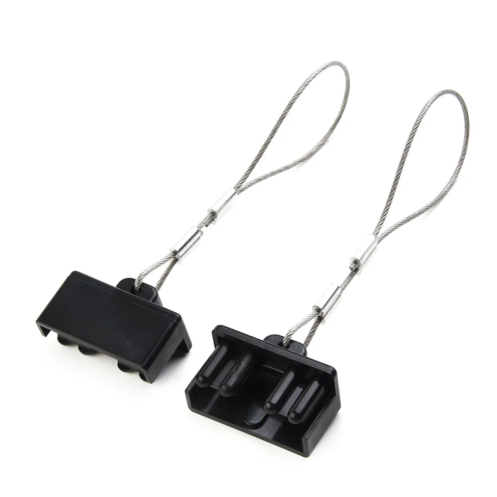 

Plug Socket Dust Cover Tool PVC Part Plug Dust Cover Power Supply Rectangle Tow Bikes 4pcs Plastic With Wire Rope