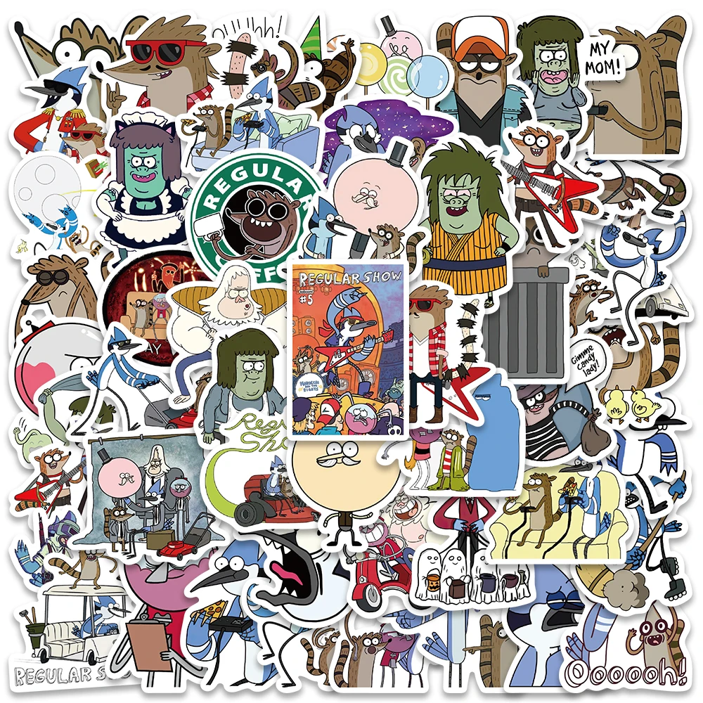 

10/52pcs Cartoon Animals Tv Show Stickers For Kids Toy Laptop Water Bottle Scrapbook Suitcase Stickers Graffiti Decals