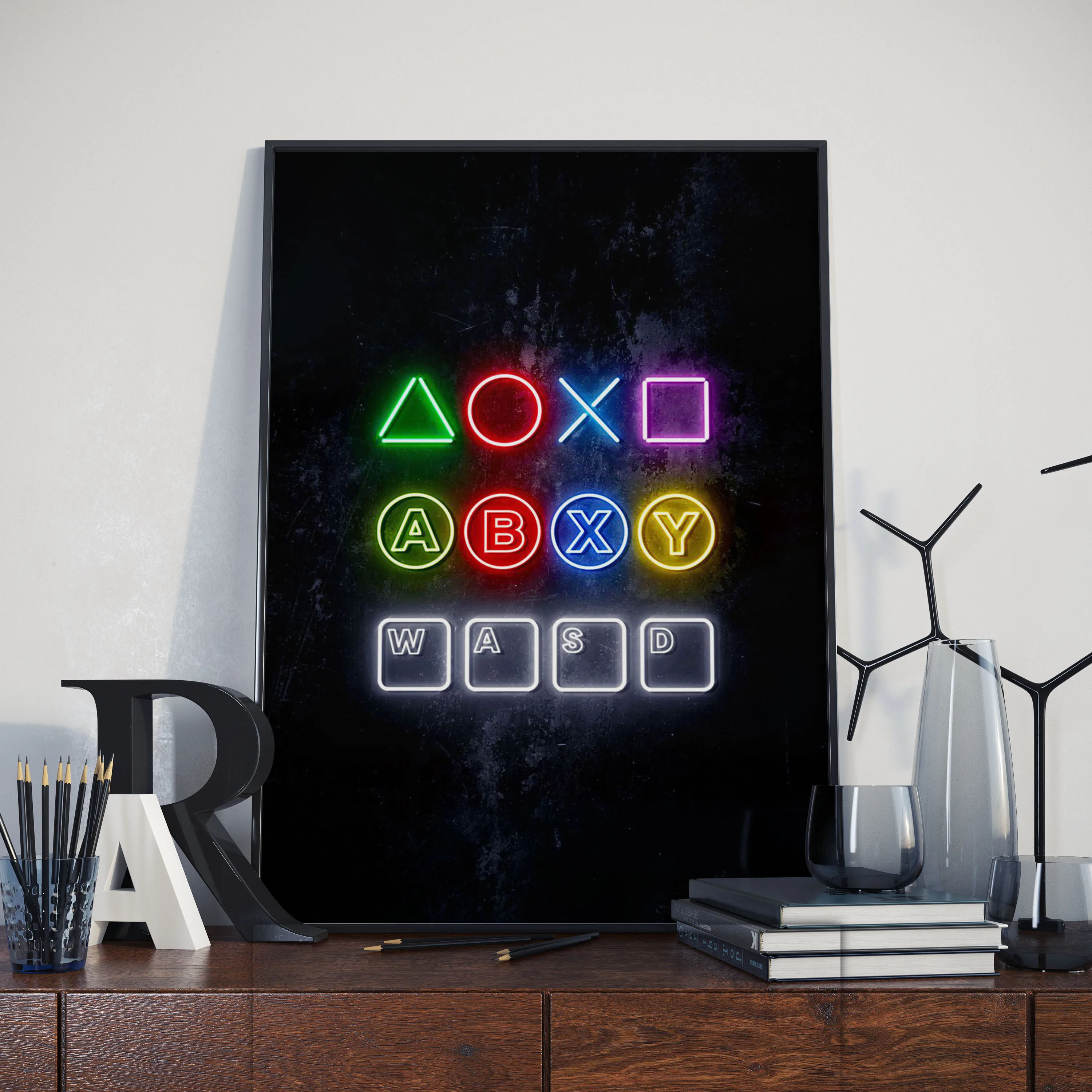 Настенный декор для гостиной и игровой комнаты современный красочный дизайн