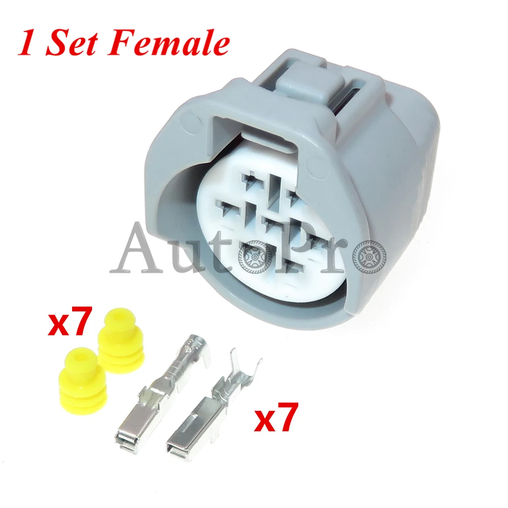 1 комплект, автомобильная Водонепроницаемая вилка с 7 отверстиями 6189-0127 6188-0067, автомобильная фара, электрическая Проводная розетка для Toyota Camry Lexus