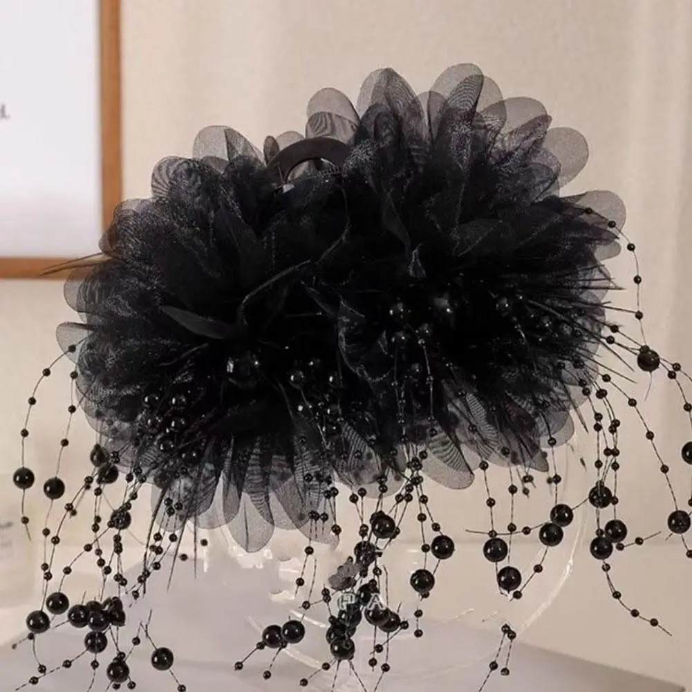 Заколка с бахромой из бисера и перьев 11 см заколка пиона новинка 2024 года для волос