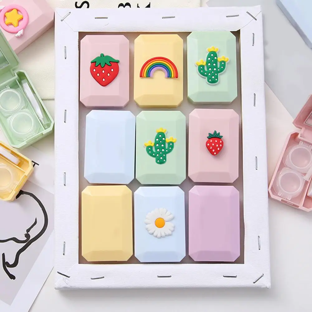 

Stable Useful Cartoon Pattern Contact-Lens Box Plastic Contact-Lens Box Three-dimensional for Women
