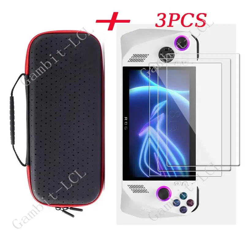 

For ASUS ROG Ally Handbag Case Bag Shockproof Protective Travel Case Bag Console Accessories Screen Protective Tempered Glass