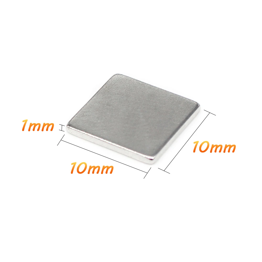 

20/50/100/200/300/500PCS 10x10x1 Strong Block Magnets N35 10mm*10mm*1mm Quadrate Rare Earth Neodymium Magnet Sheet 10*10*1 mm