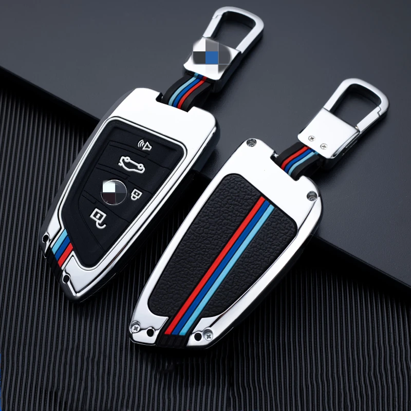 

Metal Car Key Case Cover for BMW F20 G20 G30 X1 X2 X3 X4 X5 G05 X6 F30 Accessories Car-Styling Key Shell Keychain Protection