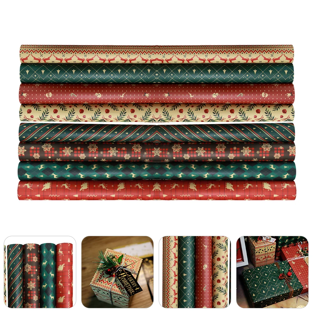 

Birthday Wrapping Paper Brown Wrapping Paper Christmas Supplies Christmas Decorations Holiday Wrapping Paper