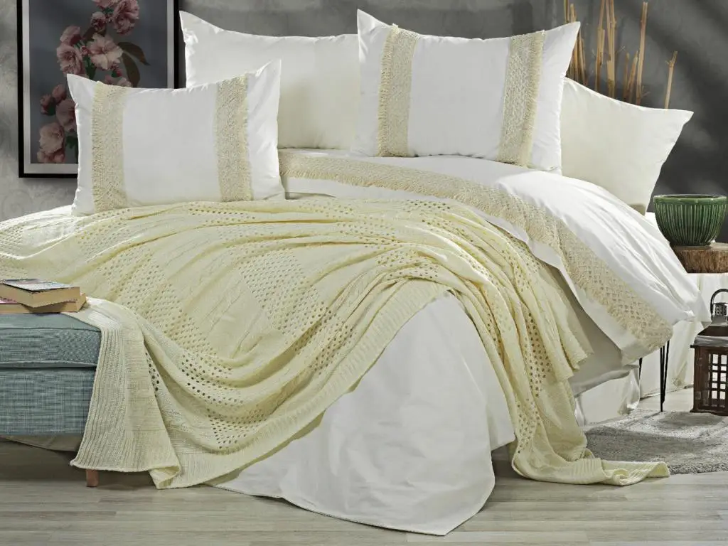 

Land Of dowry Salsa Battaniyeli Duvet cover set White Lemon
