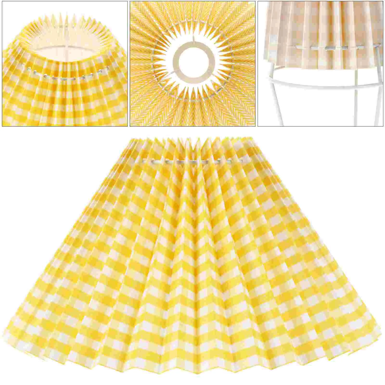 

Lamp Shade Lampshade Shades Cover Fabric Pleated Table Light Chandelier Bedside Cloth Style Chimney Floor Wall Plicated Fashion