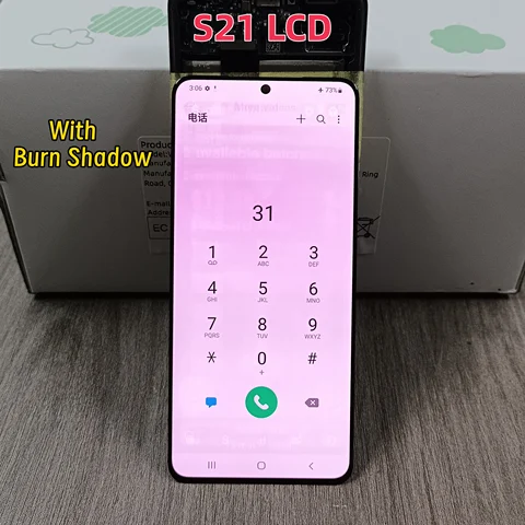 120 Гц для Samsung Galaxy S21 5G Super AMOLED экран дисплея G991F G991U G991B/DS G990F ЖК-дисплей сенсорный экран, с дефектом