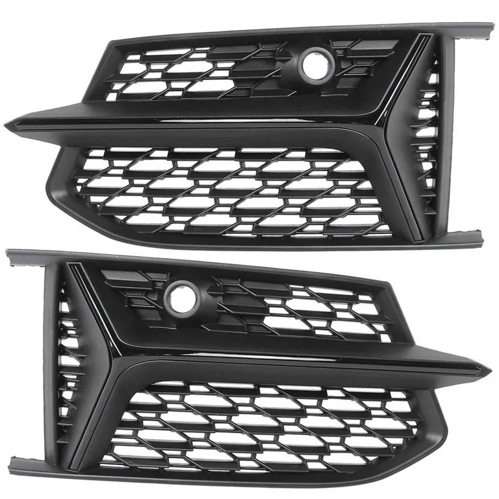 

Glossy Black Mesh RS6 Style Fog Light Grilles Grills for A6 C8 S6 2019
