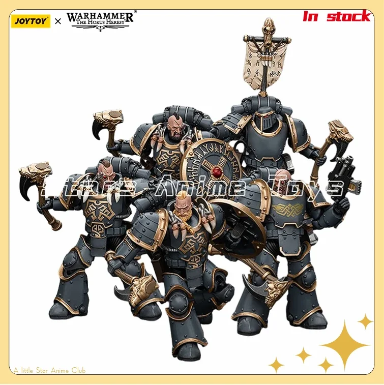 Фото Фигурка 1/18 JOYTOY Warhammer The Horus Heresy Space Wolves Grey Slayer Pack, оригинальная игрушка №2