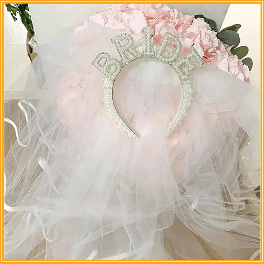 

Bride Hair Accessories Bride Accessories Charming Elegant Exquisite Handmade Luxurious Accessory Exquisite Pearl Headband Veil