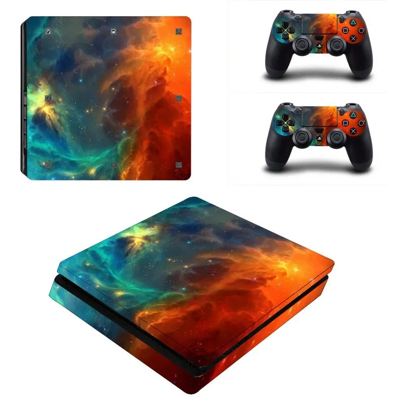 

Sticker For PS4 Slim Skin Cover Protector Vinyl Sticker For PS4 Slim Console and 2 Controller Wholesale Dropshipping