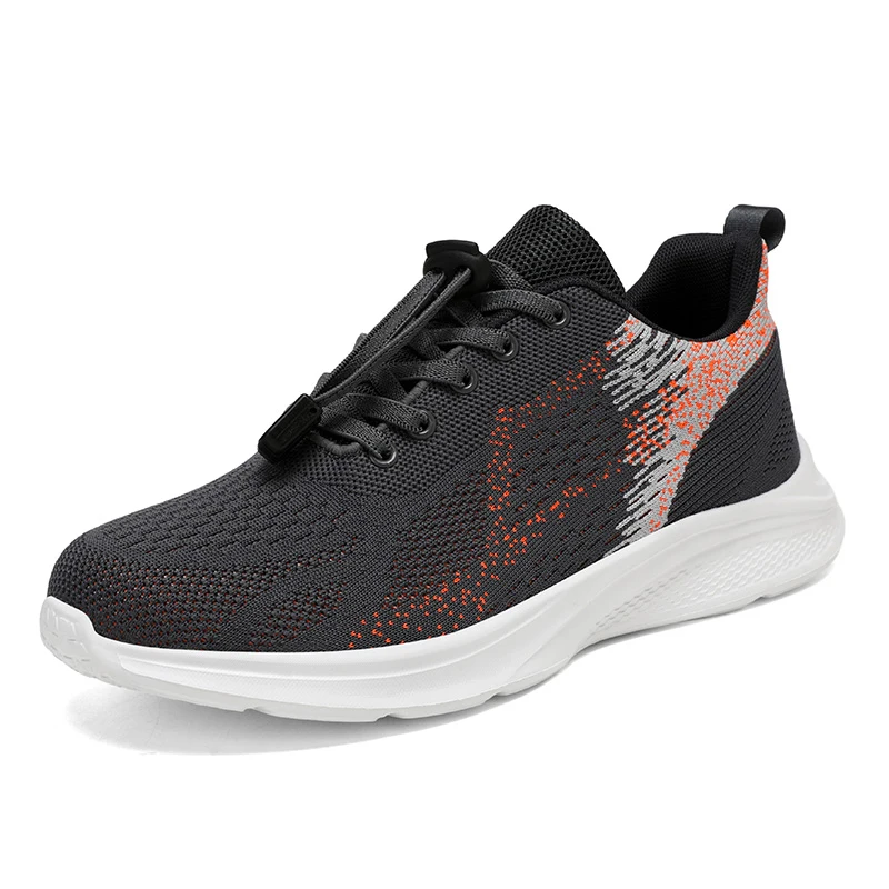 Новая мужская повседневная модная обувь большого размера с летающей сеткой