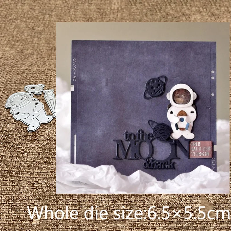 

Металлический трафарет XLDesign ручной работы, пресс-формы, медведь, астронавт, украшение, скрапбукинг, высечки, альбом, бумажная карта, ремесло,...