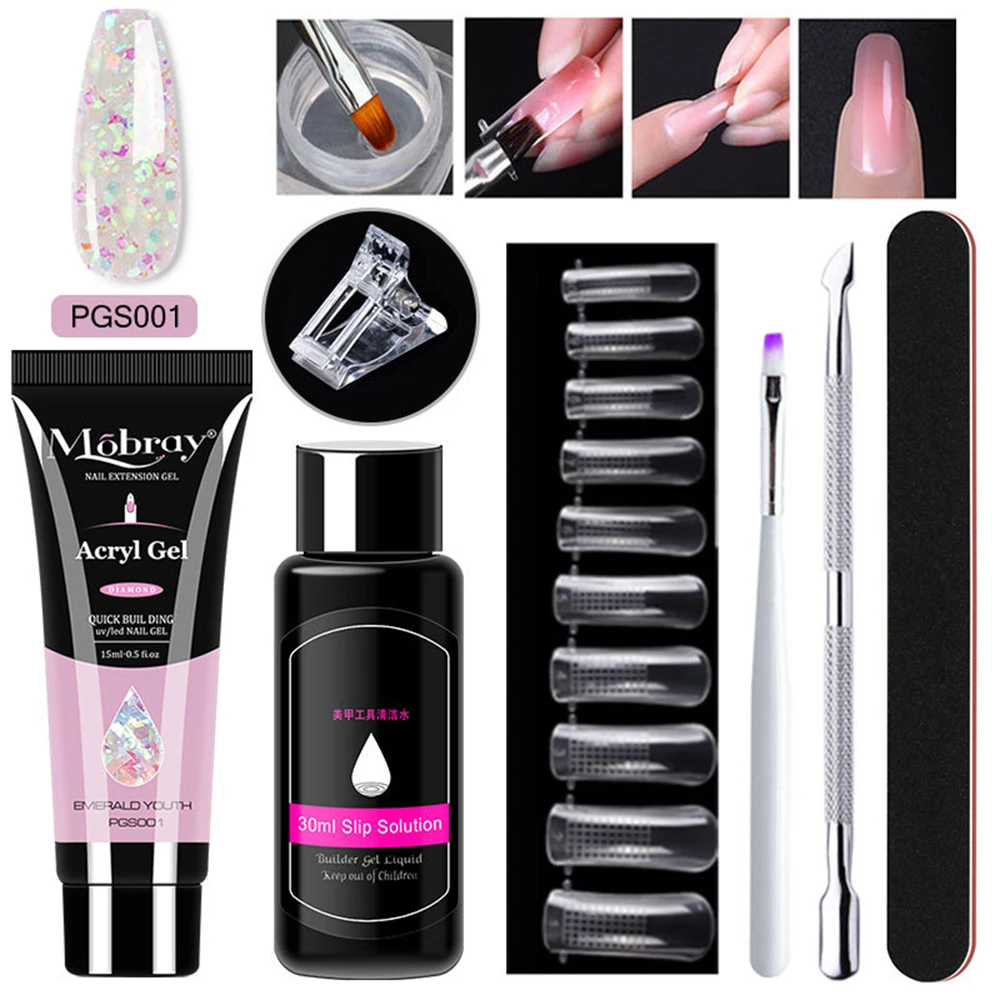 

16 шт., набор гель-лаков для быстрого наращивания ногтей, 15 мл