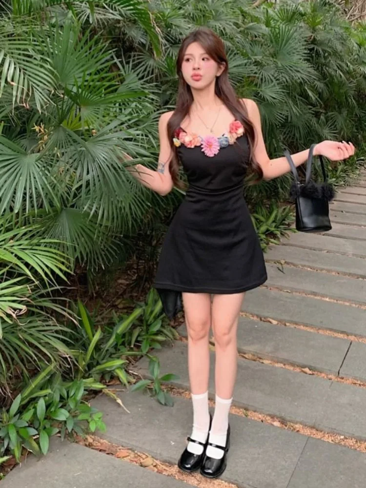 2025 Vestidos De Mujer сексуальные корейские платья женское темпераментное платье без