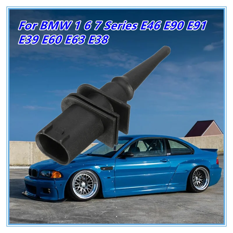 

1 шт. черный датчик температуры наружного воздуха для BMW 1 6 7 серии E46 E90 E91 E39 E60 E63 E38 65816905133