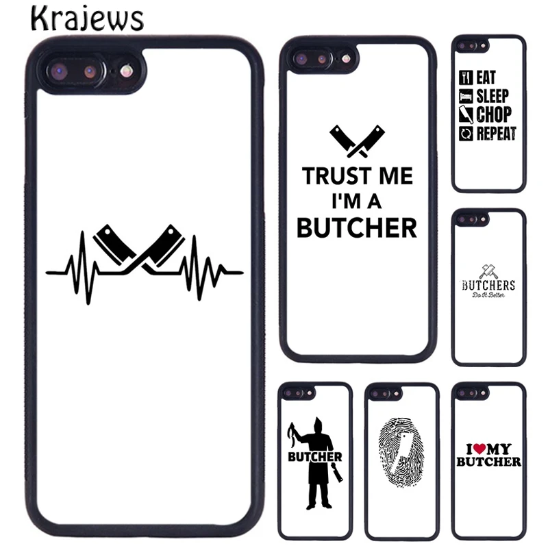 Чехол для телефона Krajews Butcher Cleaver iPhone 16 15 14 plus X XR XS 11 12 13 pro max coque