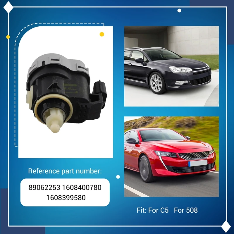 Новый двигатель регулировки уровня фары для Citroen C5 Peugeot 508 89062253 1608400780 1608399580