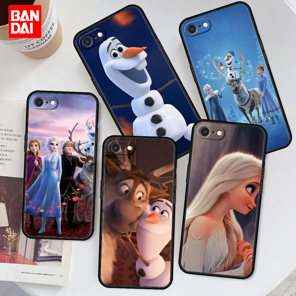 

Cover Case for iPhone 6 6s 7 8 X XR XS Max SE 2020 Plus 6plus 7plus 8plus Bag Capa Armor Phone Disney Queen Elsa Frozen Cartoon