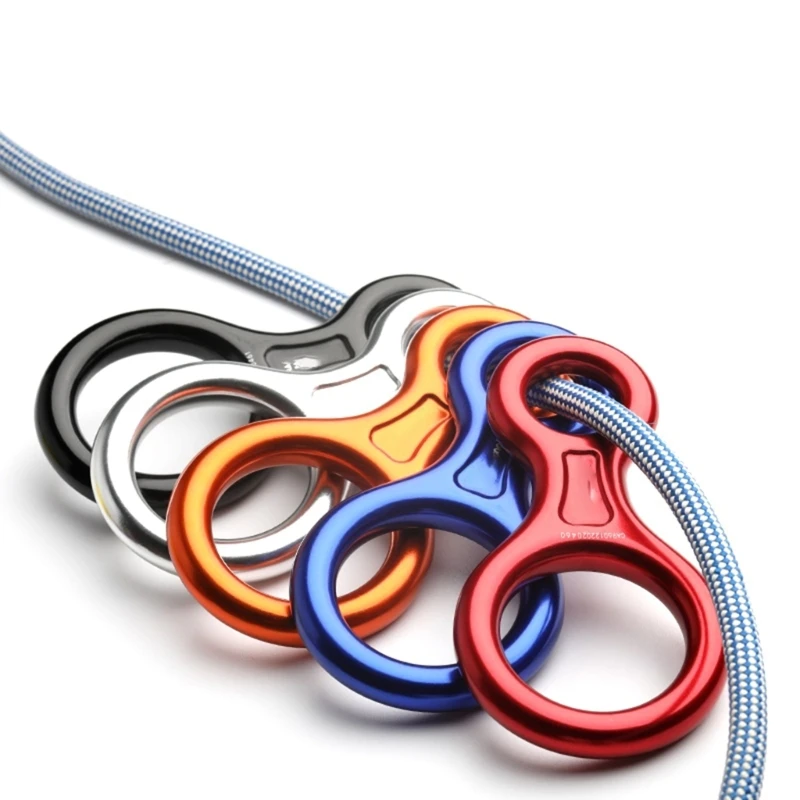 Альпинистское спусковое устройство из алюминиевого сплава 35KN страховочное для