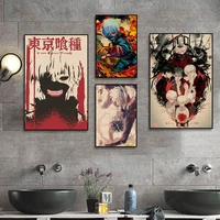 tokyo ghoul anime posters decoracion painting wall art kraft paper decor art wall stickers